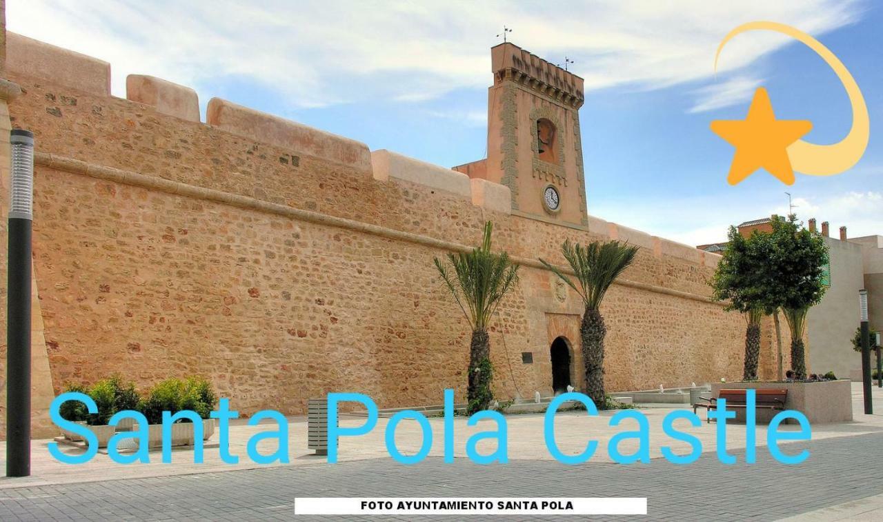 サンタ・ポラPlaya 500M Y Centro Pueblo 600M, Piscina, 4 Clim, 2 Parkingsアパートメント エクステリア 写真